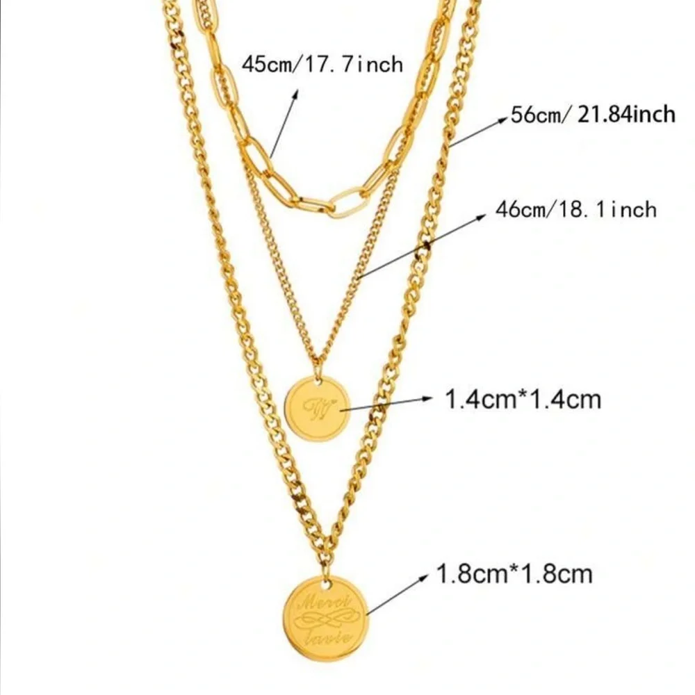 Fashionable Multilayered Necklace – Retro Style, Trendy Jewelry Gift